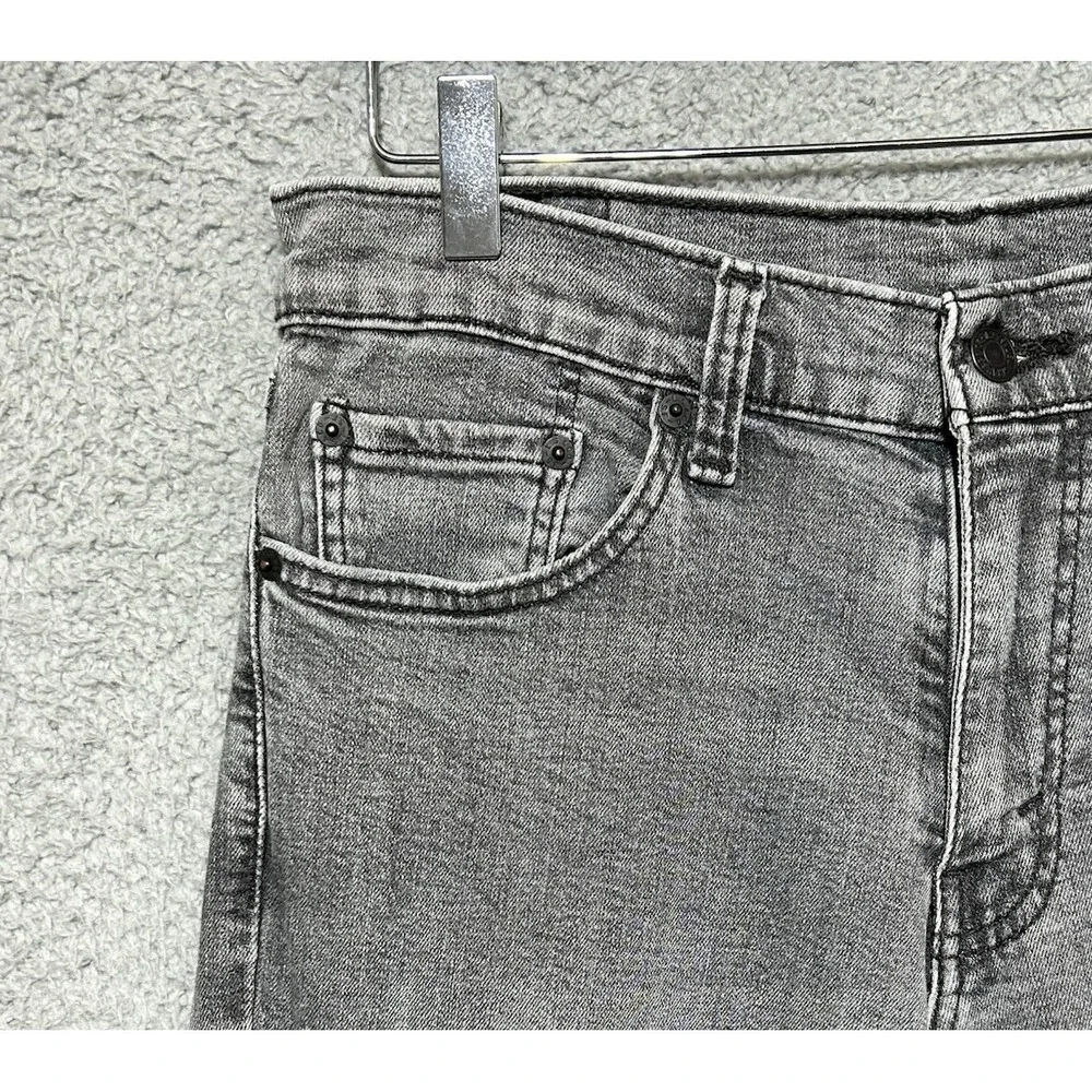 Levis 511‎ Jeans Mens Sz 31.5X32 Gray 5 Pocket Straight Denim Classic Normcore